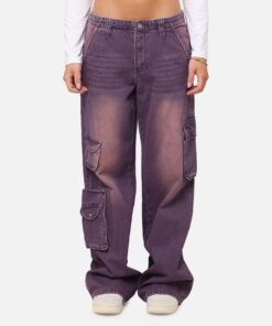 XXIII Women's Corporal Cargo Jeans Purple