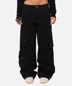 XXIII Women's Corporal Cargo Jeans Washed Black