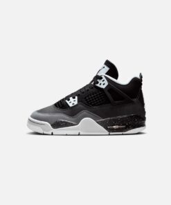 Jordan Kids' Air Jordan 4 Retro (GS) "Fear" Black/White