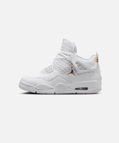 Jordan Women's Air Jordan 4 Net "Triple White" White/Metallic