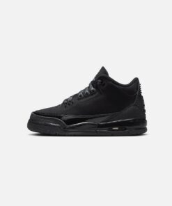 Jordan Kids' Air Jordan 3 Retro (GS) "Black Cat" Black/Charcoal