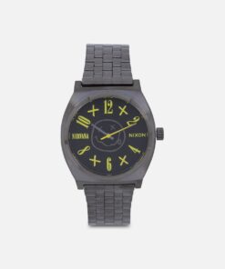 Nixon X Nirvana Time Teller Watch Black Nirvana