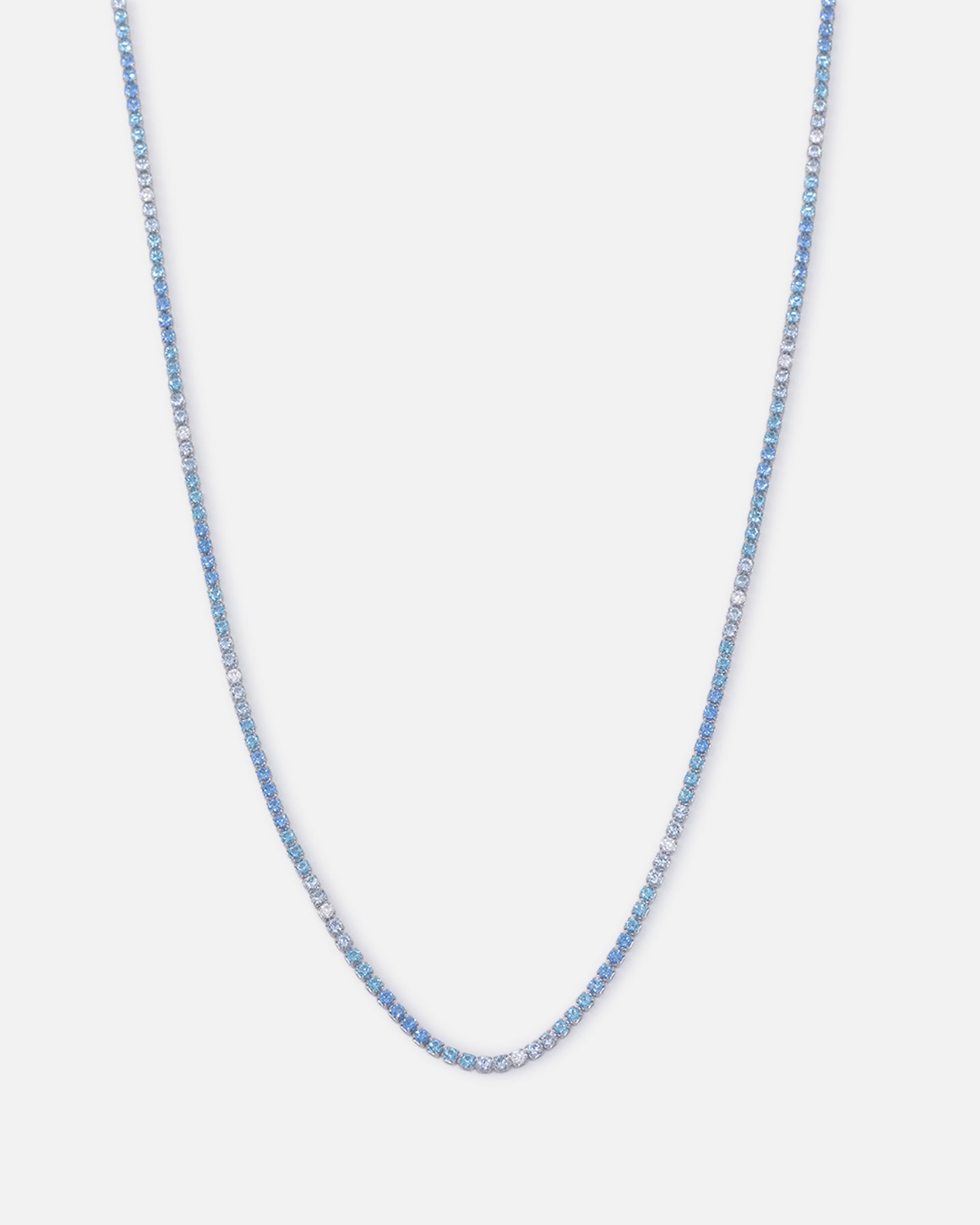 Saint Morta 2mm Micro Tennis Chain Iced White Gold