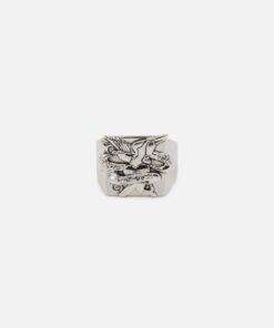Ed Hardy Heart & Dagger Ring Silver