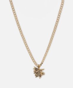 Ed Hardy Heart & Dagger Necklace Gold