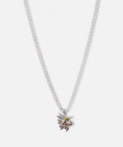 Ed Hardy Heart & Dagger Necklace Silver