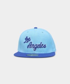 Mitchell & Ness Los Angeles Lakers 'Team 2 Tone 2.0 Hardwood Classics' Fitted Blue