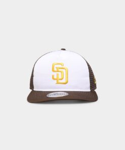New Era San Diego Padres 'Team Two-Tone' Prolight Old Golfer Trucker Snapback White/OTC
