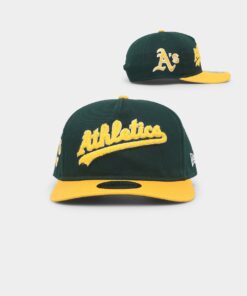 New Era Oakland Athletics 'Chenille' Golfer Snapback Dark Green