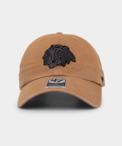 47 Brand Chicago Blackhawks '47 Clean Up Strapback Camel