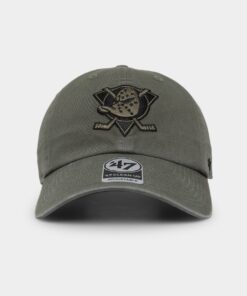 47 Brand Anaheim Ducks '47 Clean Up Strapback Moss