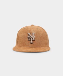 New Era New York Mets 'Wheat/Brown/Gold' Suede 59FIFTY Fitted Wheat
