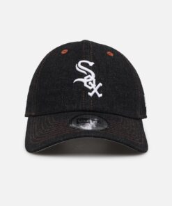 New Era Chicago White Sox "Black Denim" Classic Casual Strapback Black Denim/Rust Contrast