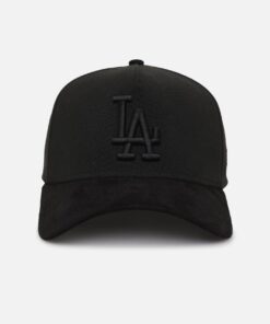 New Era Los Angeles Dodgers 'Premium Luxe' 39THIRTY A-Frame Stretch Fit Black