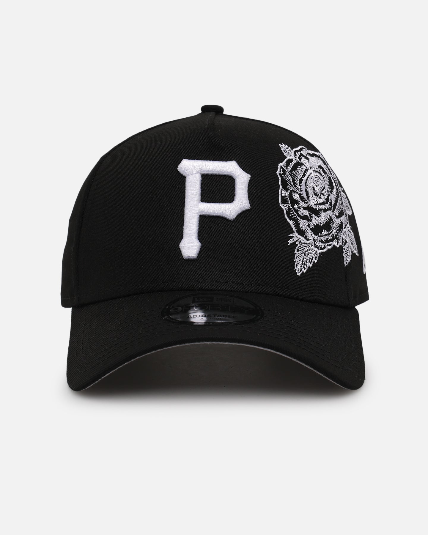 New Era Pittsburgh Pirates 'Ornate Rose' 9FORTY A-Frame Snapback Black/White