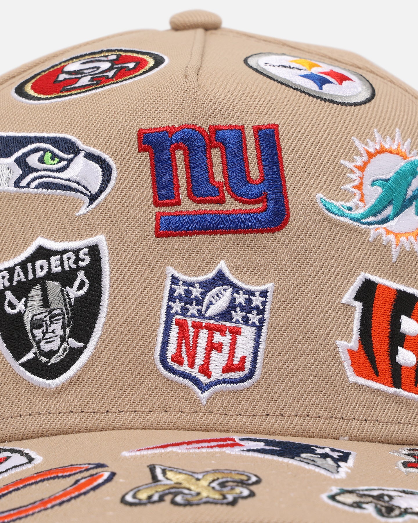 New Era NFL 'All Over Leagues' 9FORTY A-Frame Snapback Camel