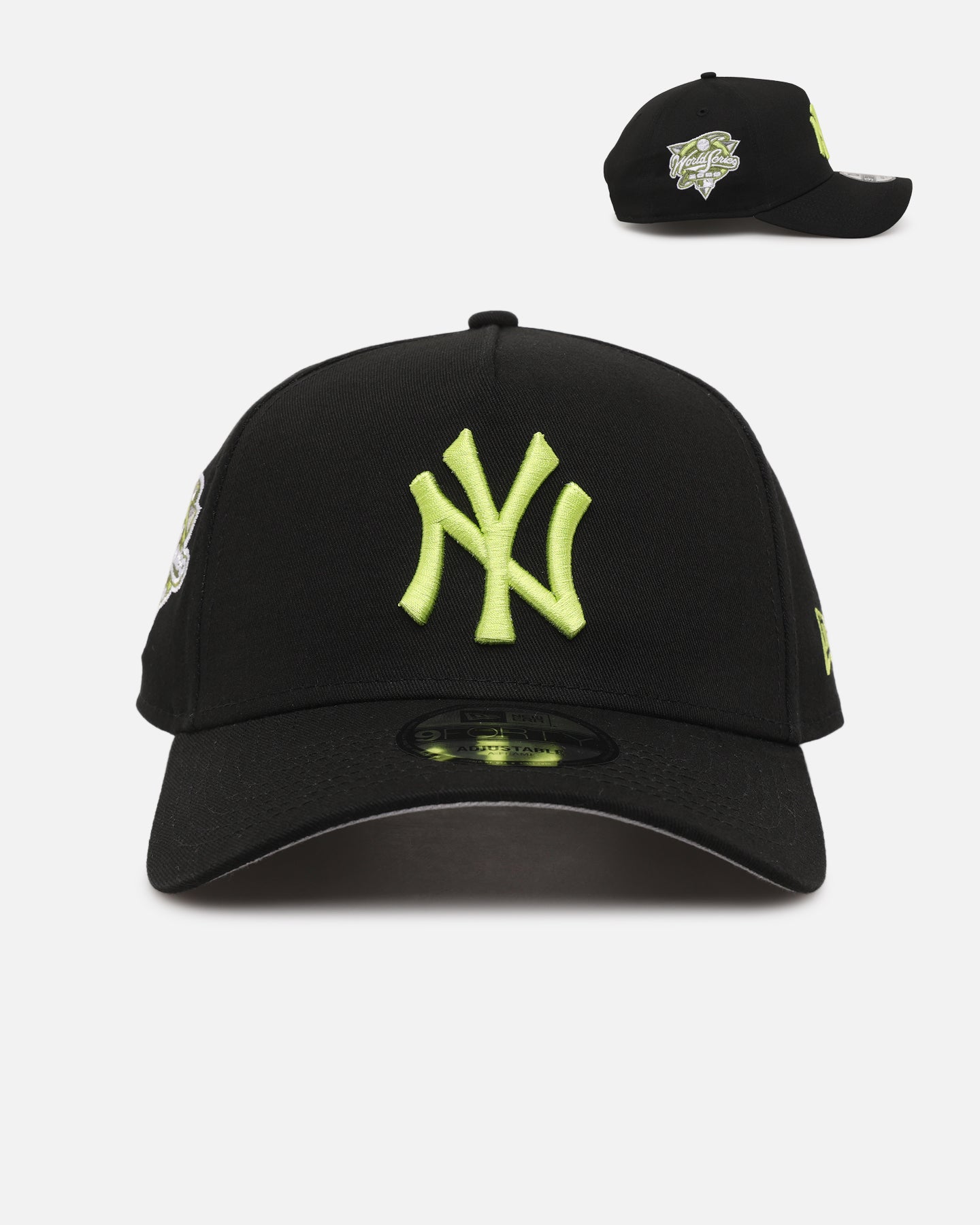 New Era New York Yankees 'Volt' 9FORTY A-Frame Snapback Black/Green