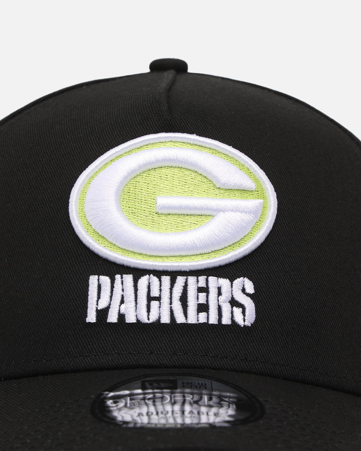 New Era Green Bay Packers 'Volt' 9FORTY A-Frame Snapback Black/Green