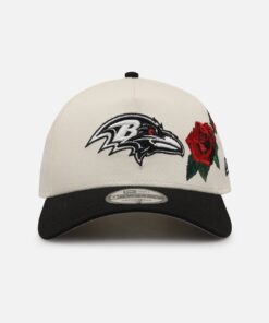 New Era Baltimore Ravens 'Chrome Black Roses' 9FORTY A-Frame Snapback Chrome/Black