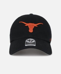 47 Brand Texas Longhorns 47 Clean Up Strapback Black
