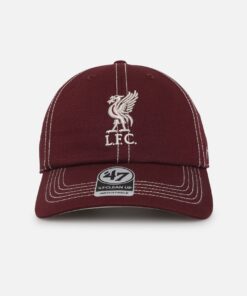 47 Brand Liverpool Football Club 47 Clean Up Strapback Dark Maroon