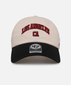 New Era Los Angeles Dodgers 'City Of LA Script' 47 Clean Up Strapback Natural/Black
