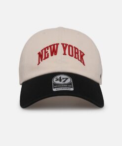 47 Brand New York Yankees 'City Of NY Script' 47 Clean Up Strapback Natural/Black