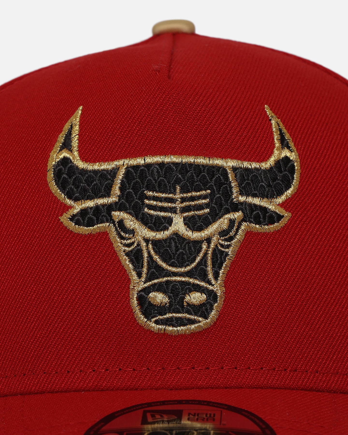 New Era Chicago Bulls 'Year Of The Snake' 9FORTY A-Frame Snapback Red/Gold