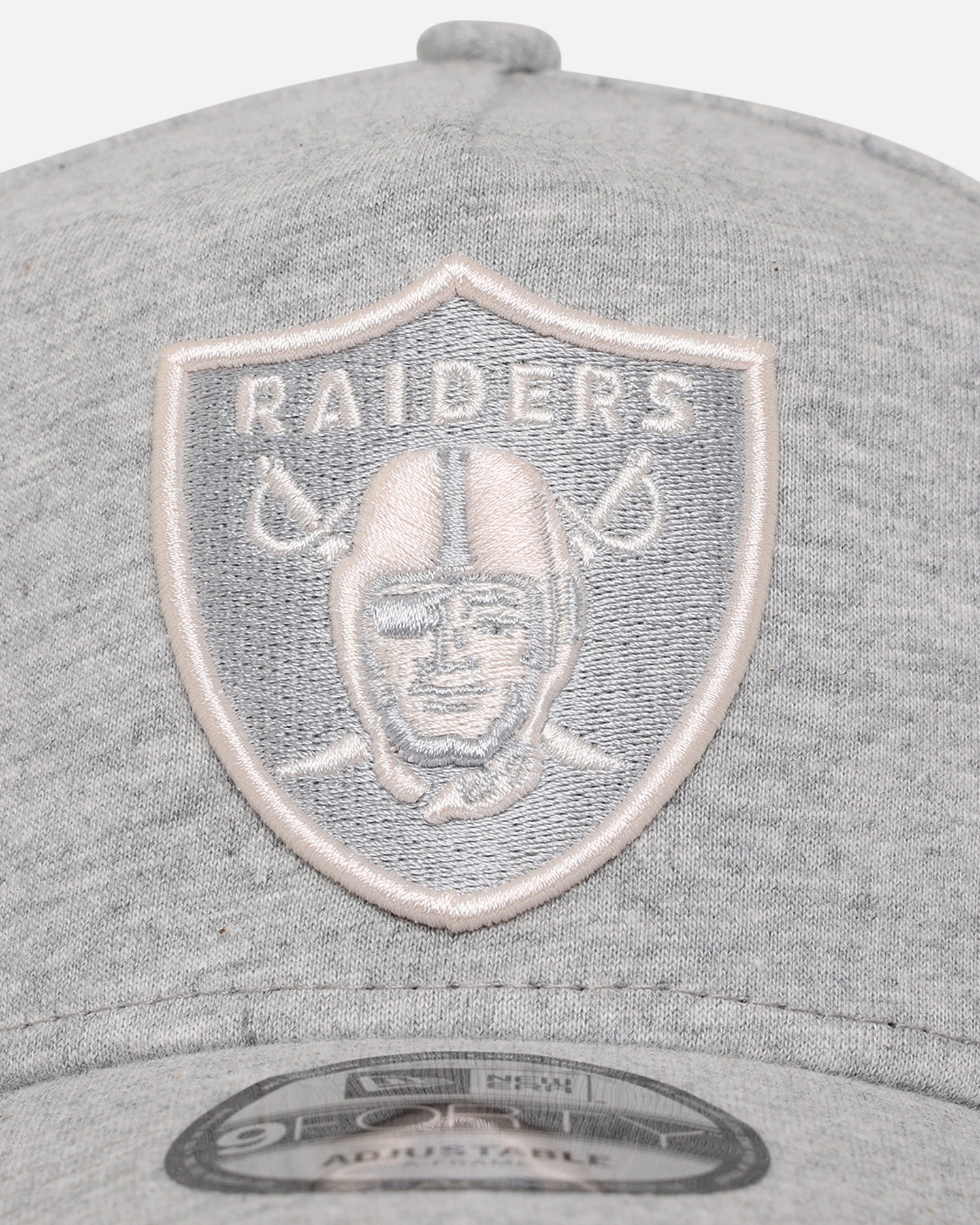 New Era Las Vegas Raiders 'Heather Grey' 9FORTY A-Frame Strapback Heather Grey