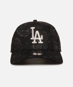 New Era Los Angeles Dodgers 'Tonal Paisley' 9FORTY A-Frame Snapback Black