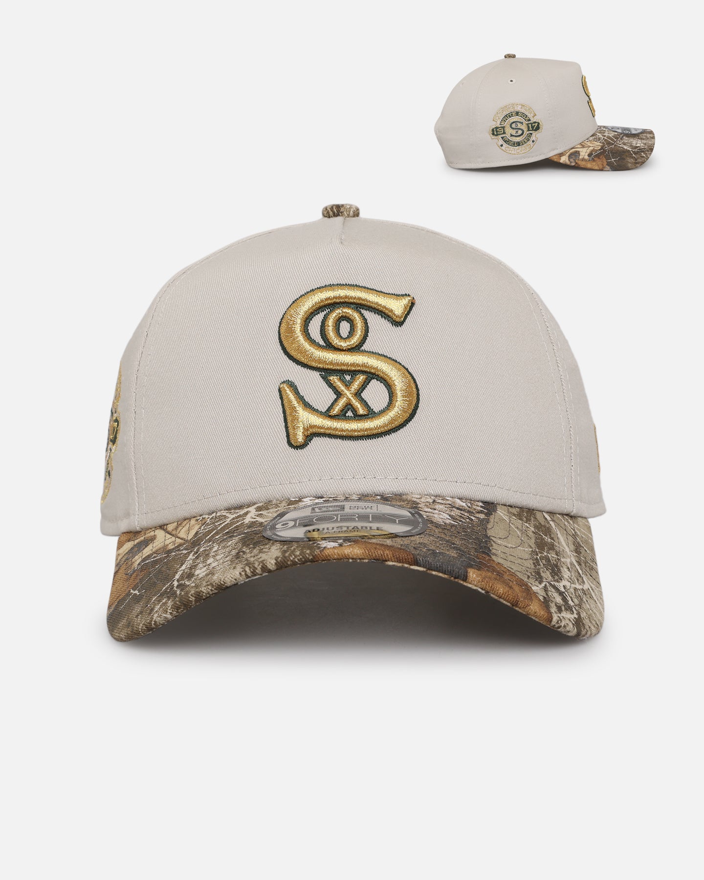 New Era Chicago White Sox 'Stone Realtree' 9FORTY A-Frame Snapback Stone