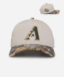 New Era Arizona Diamondbacks 'Stone Realtree' 9FORTY A-Frame Snapback Stone
