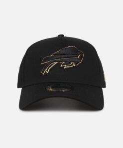 New Era Buffalo Bills 'NFL Black & Gold Embroidery' 9FORTY A-Frame Snapback Black/Gold