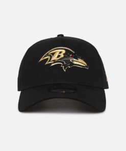 New Era Baltimore Ravens 'NFL Black & Gold Embroidery' 9FORTY A-Frame Snapback Black/Gold