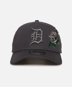 New Era Detroit Tigers 'Gray Tonal Rose Embroidery' 9FORTY A-Frame Snapback Gray