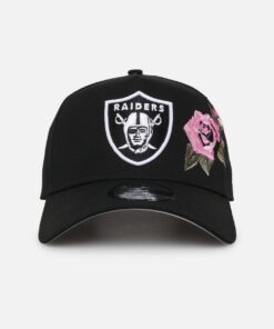 New Era Las Vegas Raiders 'Rose Embroidery' 9FORTY A-Frame Snapback Black/Pink