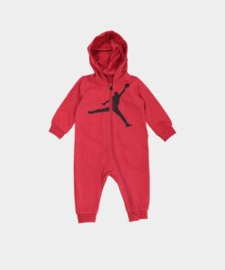 Jordan Infant Jumpman HBR Hooded Onesie Gym Red