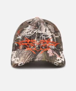 Ed Hardy Tribal Dad Strapback Hat Real Tree Camo