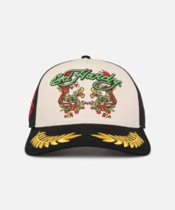 Ed Hardy Trucker Snapback Black/White
