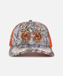 Ed Hardy Trucker Snapback Real Tree Camo