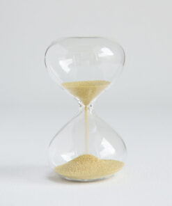 Glass Sand Timer Gold One Minute