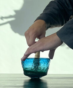 Hiya Glass Chawan Blue