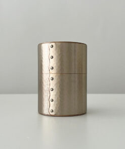 Hand-Hammered Copper Canister Silver