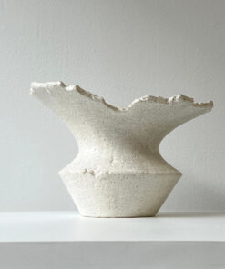 White stone vase #2407