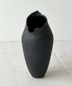 Black Stone Vase #2401A