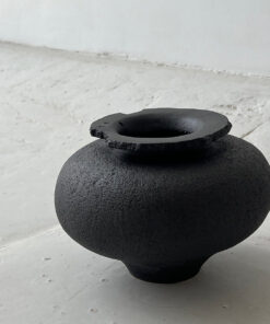 Black Stone Vase #2306B