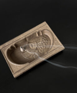 Cast Iron Incense Holder Peacock