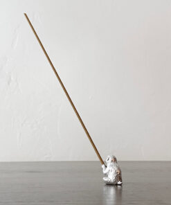 Silver Monkey Incense Stand