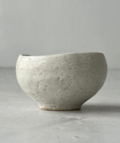 Chawan Tea Bowl White Stone 2406B