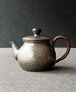 Hand-hammered Copper Teapot 200ml Smokey Silver